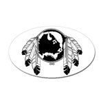  First Nations Art Sticker (Oval) First Nations Gifts / Native Art Gifts Original Native Art Beautiful Spirit Buffalo Metis Gifts Design by Canadian Artist Kim Hunter Men's, Women's, Kid's,boy's & girl's, Native Art Gifts & Shirts First Nations Gifts For Home & Office & Apparel art & design by Canadian Metis Artist / Designer Kim Hunter custom imprinted First Nations gifts & apparel available.