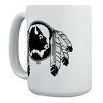 Native Art / First Nations Large Mug First Nations Gifts / Native Art Gifts Original Native Art Beautiful Spirit Buffalo Metis Gifts Design by Canadian Artist Kim Hunter Men's, Women's, Kid's,boy's & girl's, Native Art Gifts & Shirts First Nations Gifts For Home & Office & Apparel art & design by Canadian Metis Artist / Designer Kim Hunter custom imprinted First Nations gifts & apparel available.