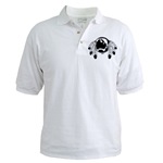 Native First Nations Art Golf Shirt Original Native Art Spirit Buffalo Design by Canadian Metis Artist Kim Hunter Men's Native Art Gifts & T-Shirts First Nations Men's Gifts & Apparel art & design by Canadian Metis Artist / Designer Kim Hunter custom imprinted First Nations gifts & apparel available.