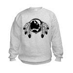 First Nations Art Kids Sweatshirts & Gifts Original Native Art Kid's Spirit Buffalo Shirts Design Kid's First Nations Native Art Gifts & Boy's & Girls T-Shirts First Nations Childrens Gifts & Apparel art & design by Canadian Metis Artist / Designer Kim Hunter custom imprinted First Nations gifts & apparel available.