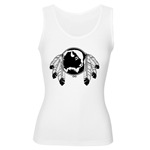 Native Art / First Nations Women's Tank Top, Original Native Art Spirit Buffalo Design by Canadian Metis Artist Kim Hunter Women's Native Art Gifts & Shirts First Nations Womens Gifts & Shirts art & design by Canadian Metis Artist / Designer Kim Hunter custom imprinted First Nations gifts & apparel available.