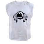 Native Art / First Nations Men's Sleeveless Tee Original Native Art Spirit Buffalo Design by Canadian Metis Artist Kim Hunter Men's Native Art Gifts & T-Shirts First Nations Men's Gifts & Apparel art & design by Canadian Metis Artist / Designer Kim Hunter custom imprinted First Nations gifts & apparel available.