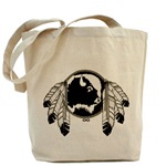 First Nations Art Tote Bag First Nations Gifts / Native Art Gifts Original Native Art Beautiful Spirit Buffalo Metis Gifts Design by Canadian Artist Kim Hunter Men's, Women's, Kid's,boy's & girl's, Native Art Gifts & Shirts First Nations Gifts For Home & Office & Apparel art & design by Canadian Metis Artist / Designer Kim Hunter custom imprinted First Nations gifts & apparel available.