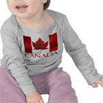 Canada Baby Shirts Personalized Canada Flag Souvenir Baby Shirts & Gifts