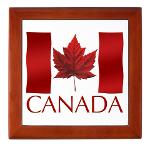 Canada Flag Gift Boxes Canada Flag Keepsake Boxes