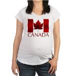 Canada Flag Maternity T-shirt Canada Souvenir Shirt