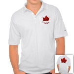 Classic Canada Polo Shirts Canada Maple Leaf Golf Shirts