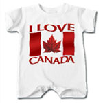 I Love Canada Baby One Pieces & Creepers Canada Souvenir Collection