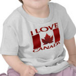 I Love Canada Souvenir Shirts