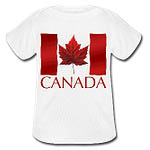 Baby Canada Souvenir T-Shirts Short Sleeve Canada Baby Shirts