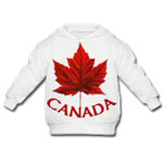 Canada Souvenir Baby Hoodie / Hooded Sweatshirt Baby Canadian Maple Leaf Souvenirs for Toddlers / Baby Boy's & Girl's Canada Sweatshirt & Hoodies