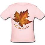 Baby Canada Souvenir T-Shirts Short Sleeve Canada Baby Shirts