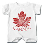 Canada Souvenir Baby One Pieces & Creepers Cool Retro Canada Collection