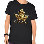 Gold Medal Canada Shirts Kid's Canada Team Souvenir T-shirts 