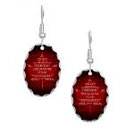 Canada Anthem Earrings Canada Souvenir Earrings