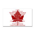 Canada Anthem Stickers Canada Souvenir Stickers 