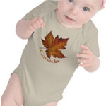 Autumn Canada Souvenir Shirts Canada Maple Leaf Souvenir Shirts Baby Collection 