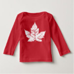 customizable Baby Canada shirts for baby boys and baby girls, Canada souvenir baby shirts collection