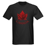 Black Canada T-shirt Canada Souvenir T- Shirt Maple Leaf Canada Souvenir Men's T-Shirts Canada Flag Souvenir T-shirt