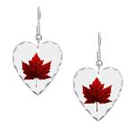 Classic Canada Souvenir Earrings Canada Maple Leaf 