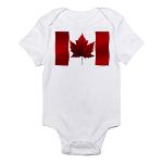 Canada Flag Souvenir Baby Body Suit / Creeper 