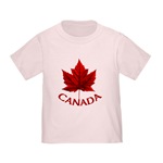 Canada Baby T-shirt Infant Canada Souvenir Toddler T-shirt Canada Maple Leaf Baby T-shirts for Baby Girls & Baby Boys Beautiful Canada Maple Leaf Souvenir Baby T-shirts