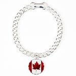 Canada Souvenir Bracelets Canada Flag Costume Jewelry Canada Flag Maple Leaf Souvenir Bracelets