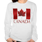 Women's Canada Souvenir Shirts Long Sleeve Jerseys Sweatshirts & Long Sleeve Canada Shirts Collection 