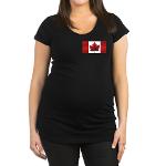 Canada Flag Maternity T-shirt Canada Souvenir Shirt