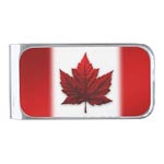 Personalized Canada souvenir money clips Canada flag money clips and Canadian maple leaf money clip and Canada souvenir money clips collection