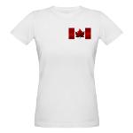 Canada Flag Organic Women's T-Shirt Canada Souvenir