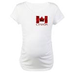 Canada Flag Maternity T-shirt Canada Souvenir Shirt 