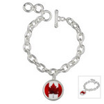 Personalized Canada Charm Bracelets