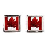 Canada Flag Cufflinks Canada Souvenir Cufflinks Stylish Canada Cufflinks and Canada Flag Souvenir Cufflinks