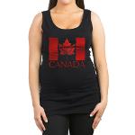 Canada Maternity Tank Top Shirts Canada Flag Souvenirs Shirts