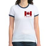 Canada Flag Jr. Jersey T-Shirt Canadian Souvenir 