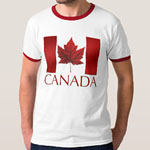 Personalized Canada souvenir t-shirts Canada flag ringer shirts  plus size Canada souvenir t-shirts Your Name Here Canada t-shirts jerseys perosnalized Canada souvvenir shirts and gifts