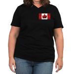 Canada Flag Women's Scoop Neck Plus Size Canada T-Shirt