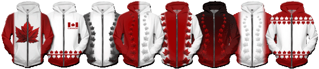 Canada Souvenir Zipper Hoodie Jackets - RageOn Collection