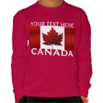 Canada Flag Kid's Shirt Personalized Souvenir Kid's Long Sleeve Shirts Collection 