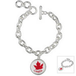 Personalized Canada Charm Bracelets