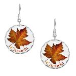 Canada Maple Leaf Earrings Canada Souvenir Earrings