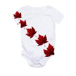 Canada Souvenir Baby Bodysuit Canada Maple Leaf One-piece