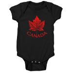 Canada Souvenir Baby Bodysuit Canada Flag Baby One-piece