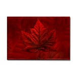 Red Maple Leaf Art Fridge Magnet Beautiful Canadian Maple Leaf Souvenir Magnets 