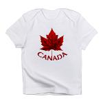 Baby Canada Souvenir T-shirt Canada Maple Leaf Infant Shirt