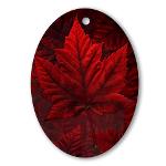 Canada Souvenir Ornament Keepsake Trinket Beautiful Red Canada Maple Leaf Souvenir Christmas Ornaments Beautiful Red Maple Leaf Gifts Home &
						 Office 