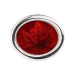 Canada Rings Red Maple Leaf Canada Rings