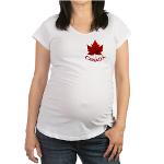 Canada Maple Leaf Maternity T-shirt Canada Souvenir Shirt