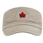 Canada Souvenir Military Cap Canada Caps & Gifts Cool Canadian Maple Leaf Caps & Gifts Canada Maple Leaf Art Caps